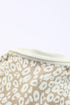 Leopard Print Corduroy Long Sleeve Jacket